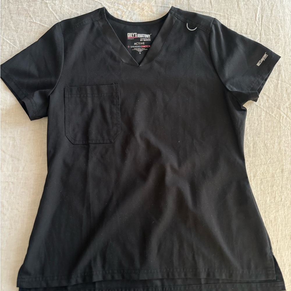 Grey's Anatomy Black Scrub Set